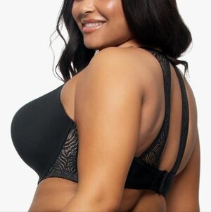 Paramour Carolina Seamless Plunge 36F (36DDD) Black